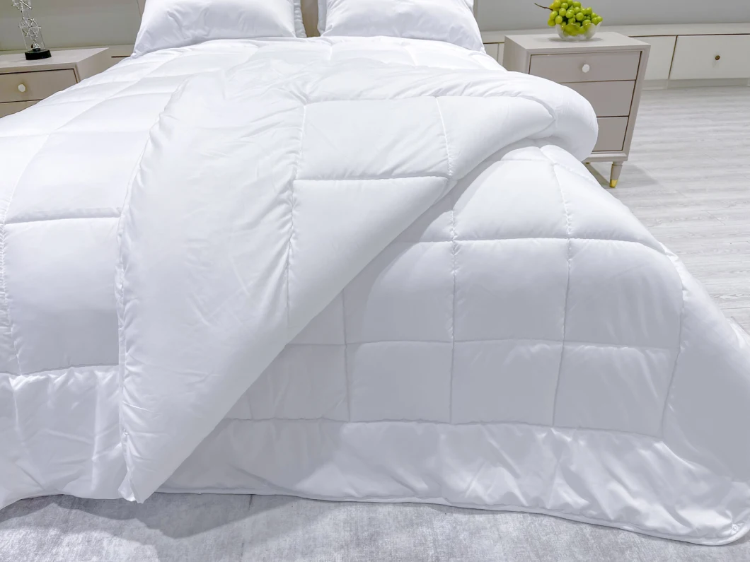 Anti-Clumping Filling Solid Color Soft Polyester Microgel Fiberfill All Seasons Comforter