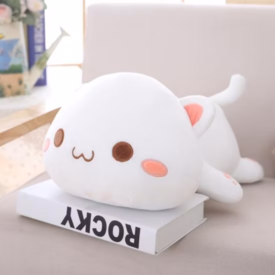 40cm 귀여운 부드러운 박제 동물 풍선 카와이 어린이 장난감 귀여운 플러시 장난감 낮잠 3 in 1 Squishmallow with 담요 플러시 아기 장난감 고양이 베개 사무실
