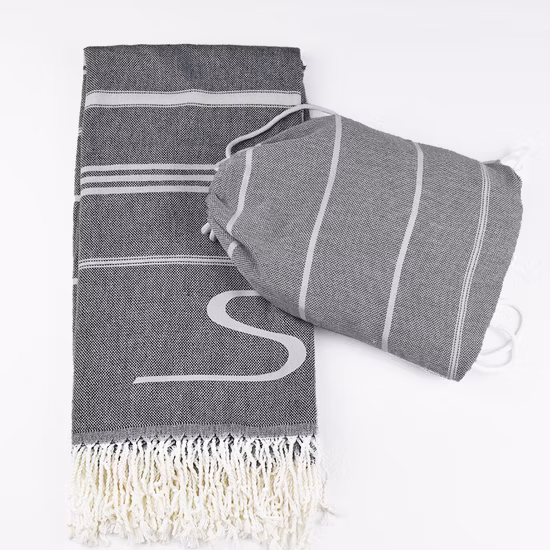 Sandproof 비치 타올 100% 면 연약한 관례 터키 Hamam Fouta 수건 비치 타올